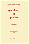 Symphony of Psalms SATB Choral Score cover